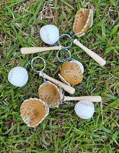 Load image into Gallery viewer, Personalized Baseball & Bat Keychain Laser It VA