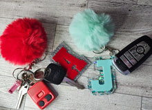 Load image into Gallery viewer, Pom Pom Acrylic Keychain Laser It VA