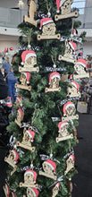 Load image into Gallery viewer, Santa Dog Ornament Laser It VA
