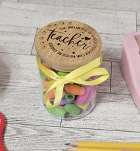 Load image into Gallery viewer, Teachers Engraved Jar With Candy Laser It VA