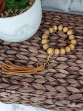 Load image into Gallery viewer, Beaded Wooden Wristlets with charm LaseritVA