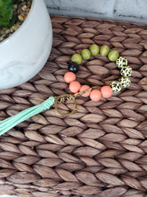 Load image into Gallery viewer, Beaded Wooden Wristlets with charm LaseritVA