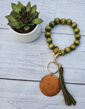 Load image into Gallery viewer, Beaded Wooden Wristlets with charm LaseritVA