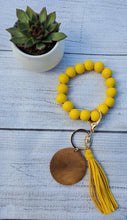 Load image into Gallery viewer, Beaded Wooden Wristlets with charm LaseritVA