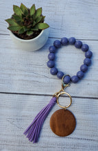 Load image into Gallery viewer, Beaded Wooden Wristlets with charm LaseritVA