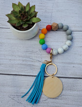 Load image into Gallery viewer, Beaded Wooden Wristlets with charm LaseritVA