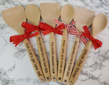 Load image into Gallery viewer, Engraved Wooden Spoon/Utensils American Eagle Embrodiery and Laser It VA