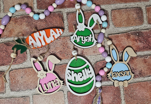 Personalized Easter Basket Tags Laser It VA
