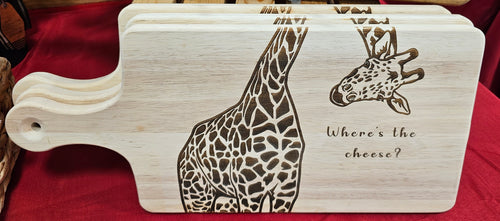 Giraffe Cutting Board Laser It VA