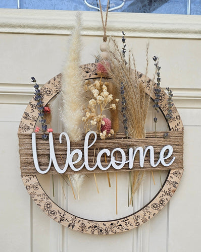 Beauriful Boho Wreath/ Door Hanger Laser It VA