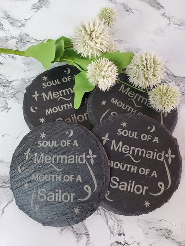 Engraved Slate Coasters American Eagle Embrodiery and Laser It VA