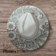 Load image into Gallery viewer, Beautiful Vegan Suede Wide Brim Hats  Laser It VA
