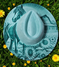 Load image into Gallery viewer, Beautiful Vegan Suede Wide Brim Hats  Laser It VA
