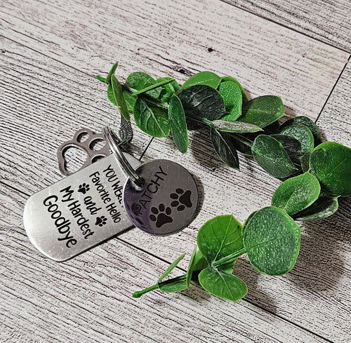 Personalized Pet Loss Keychain Laser It VA